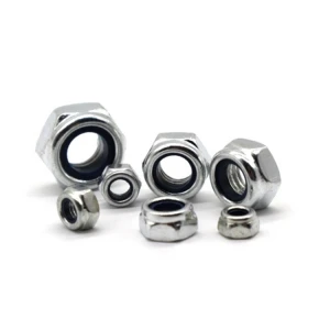 DIN982 985 Hardware fasteners carbon steel zinc galvanized lock nut nylon insert lock hex nylock nut nuts