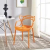 Dining room furniture New style creative colored plastic chair High quality PP plastic dining chair