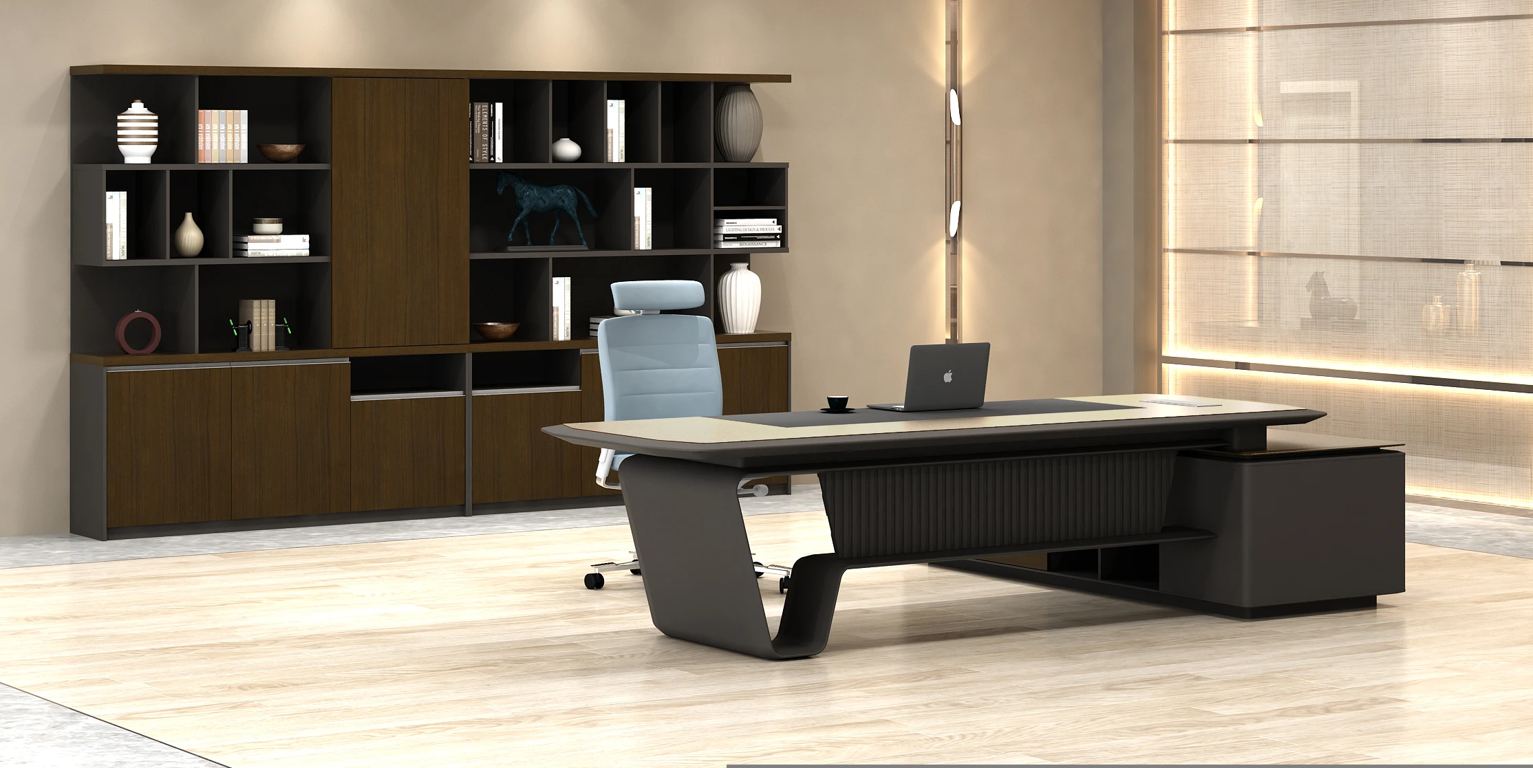 Dious Latest Smart CEO Executive BOSS Desk Wooden Office Table