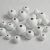Import DIY Decoration Eco-friendly Handmade Puzzle Charm Beads White Painted Natural Wood Ball Bead from China