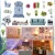 Import DIY Miniature Dollhouse Kit Assembled Wooden Cabin Doll House Furniture Toys For Children Christmas Birthday Gift Casa M016-2 from China