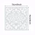 DMO Reusable  15cm PET Mandala Painting Template Floor Tile Fabric Furniture Wall Decor Plastic 16pcs per set  Art Stencil set
