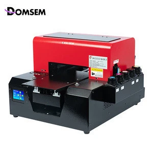 DOMSEM UV Flat Printers For Photo A4 LED Printer For Phone Case Leather Plastic Leather PVC Metal Emboss Printing Factory Direct
