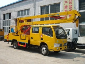 Dongfeng Double cab upper and lower hydraulic operation High-altitude Truck with hook