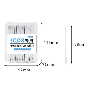 Double Head IQOS Cotton Bud Medical Disposable Sterile Alcohol Cleaning Cotton Swab Stick