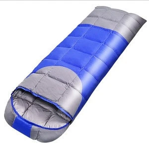 Down sleeping bag outdoor camping autumn and winter single stitching ultra light warm envelope sleeping bag