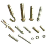 Drop in anchors with knurling zinc plated