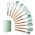 Import Dropshipping 11 Pcs Heat-resistant Silicone Utensils Set Comfortable Wood Handle Cooking Kitchen Tool from China