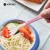 Import Dropshipping Cute Cartoon Portable Kids Cutlery Set Bamboo Fiber Dinnerware Sets Children Tableware School Picnic Dinner Set from China