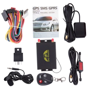 dual sim card gps tracker with door open lock central locking system and camera for vehicle car tracking