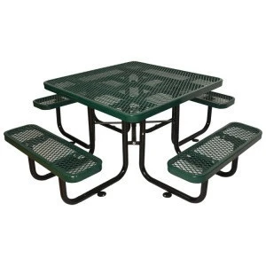 E4S-P 46&quot; Portable outdoor furnishings site amenities portable expanded square thermoplastic picnic table