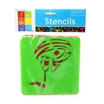 Eco-friendly Children PP Stencils 12pcs Drawing Stencil Set Plastic , Stencil For Kids