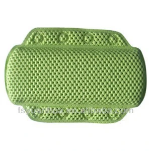 Eco-friendly PVC plastic Bath Pillow with suction cups