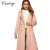 Import Elegant lady Long Classic Double Breasted Trench Coat from China