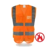 en iso 14116 100%polyester anti-static safety hi vis fr flame retardant reflective tape workwear safety clothing reflective vest