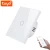 Import EU UK Type Tuya App Smart 1 Gang WiFi Touch Switch with Touch Button Glass Panel Wall Switch from China
