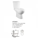 Export standard bathroom ceramic bowl WC Toilet two piece toilet smart closet s-trapp-trap Easy-cleaning Space-saving design