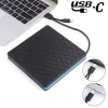 External CD Drive with USB 3.0 &amp; Type-C for VCD/DVD/CD -ROM/-R/ +R /-RW Burner/Reader/Writer
