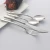 Import Extra heavy premium stainless steel flatware set elegant round thick handle mirror polished silverware spoon knife cutlery set from China
