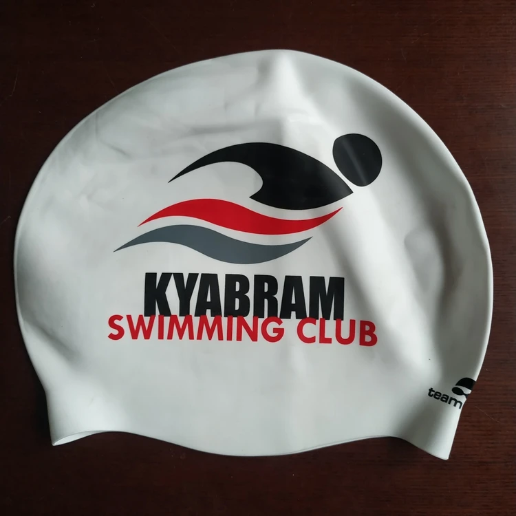 Extra large swimming/shower cap swim caps 100% silicone cool design cheap custom silicone swim cap with logo
