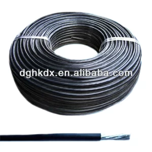 Extruded AWM 3536 copper coated  Electrical flexible rubber cover 8 awg silicone wire insulated