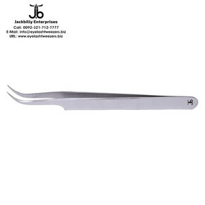Eyelash Extension Tweezers Strong Curved 13 cm