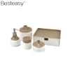 Factory Custom Resin Products Tray Tissue box  Hotel Bathroom Accessories Sets