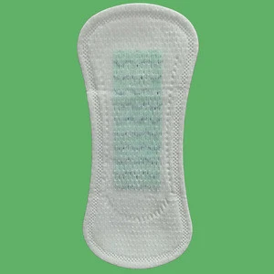 Factory customized lady wingless green anion magnetic panty liner