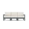 Factory Direct Commercial 3-seats Sofa Chair Outdoor Furniture Garden Sofa HDPE Patio Plastic Sofa Chair