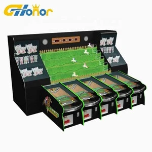 Factory Directly Sale Amusement Park Booth Carnival Machine Prize Redemption Game Machine 5 Players Horse Racing for Sale