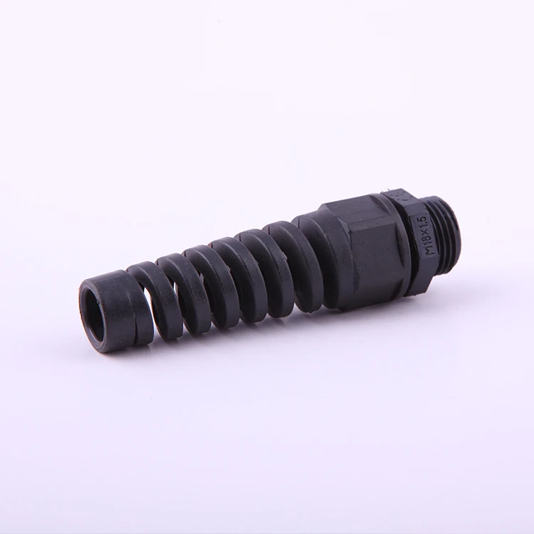 Factory IP68 Flexible Spiral Tipped Strain Relief Cable Gland