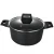 Import Factory Manufacture Aluminum Non-Stick Double Ear Cook Pots Soup Pot With Glass Lid from China