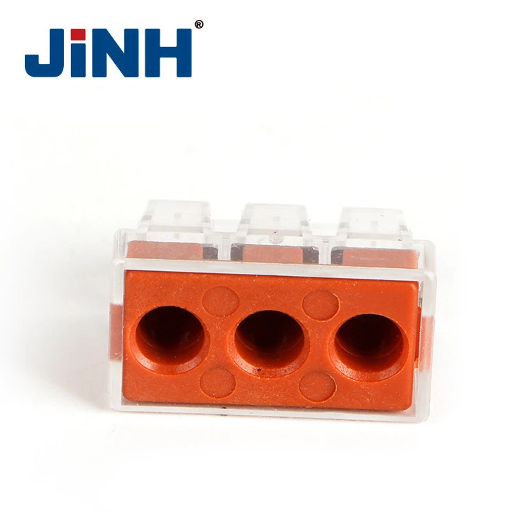 factory price 3 Pin Push in Hard Wire Quick Connector Terminal Block