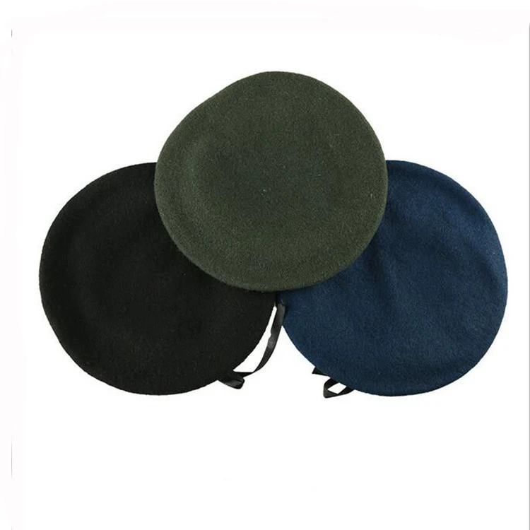 Factory Price High Quality Adjustable Army Male Green Black Boina Red Tactical Military Men Wool Beret