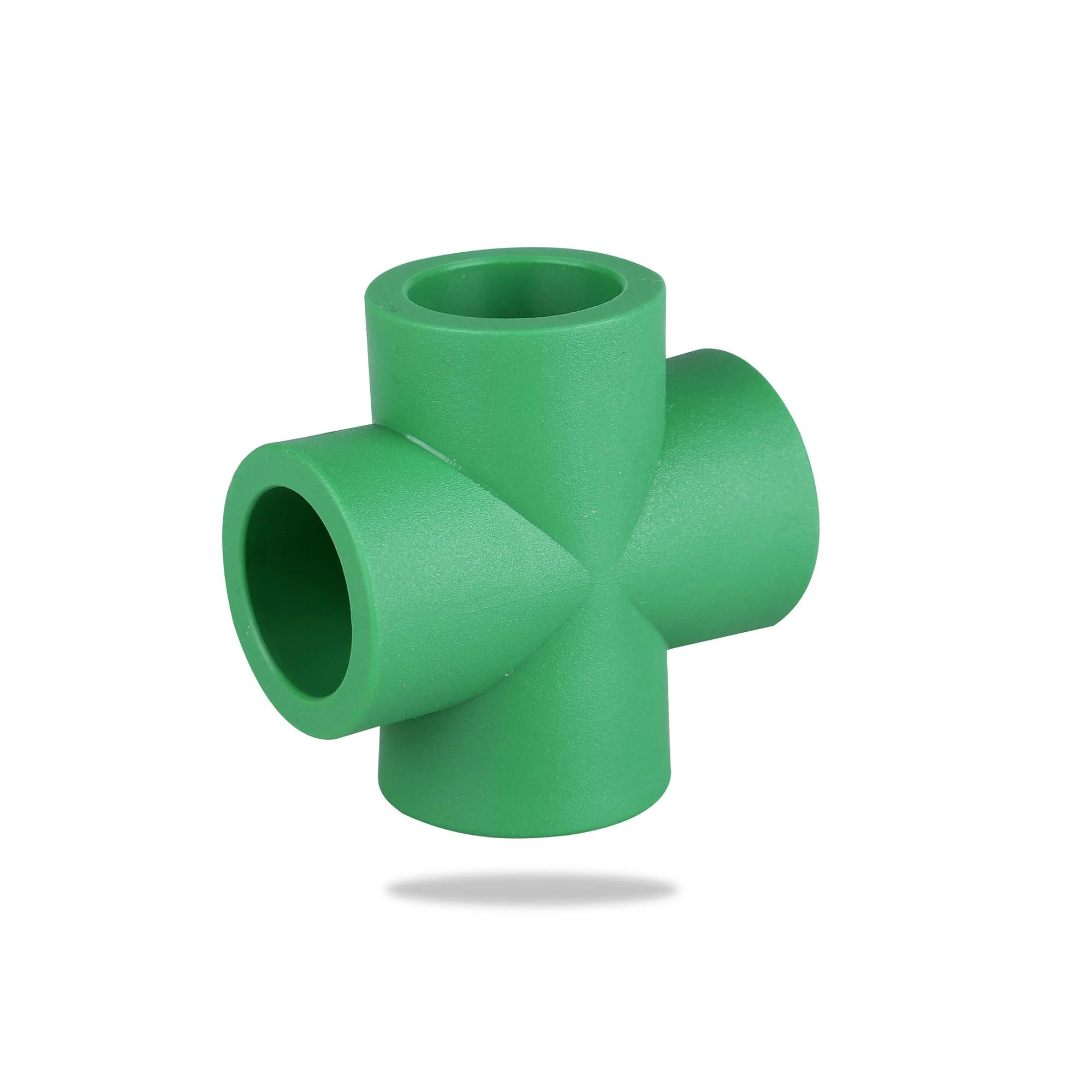 Factory Price Plastic Connectors PPR Pipe Fitting 4 Way PPR Cross fitting