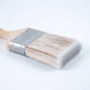 Factory Price Zelkova Wooden Handle White Flat PET Sharpening Filaments Paint Brush