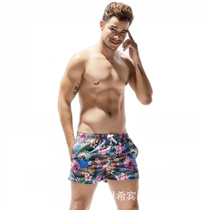 Factory Summer Holiday Floral Custom Logo Casual Mens Swimming Trunks Quick-dry Beach Volleyball Surf Board Beach Shorts