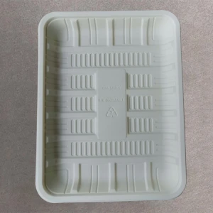 Factory Supply Disposable Cornstarch Biodegradable Pot Tray