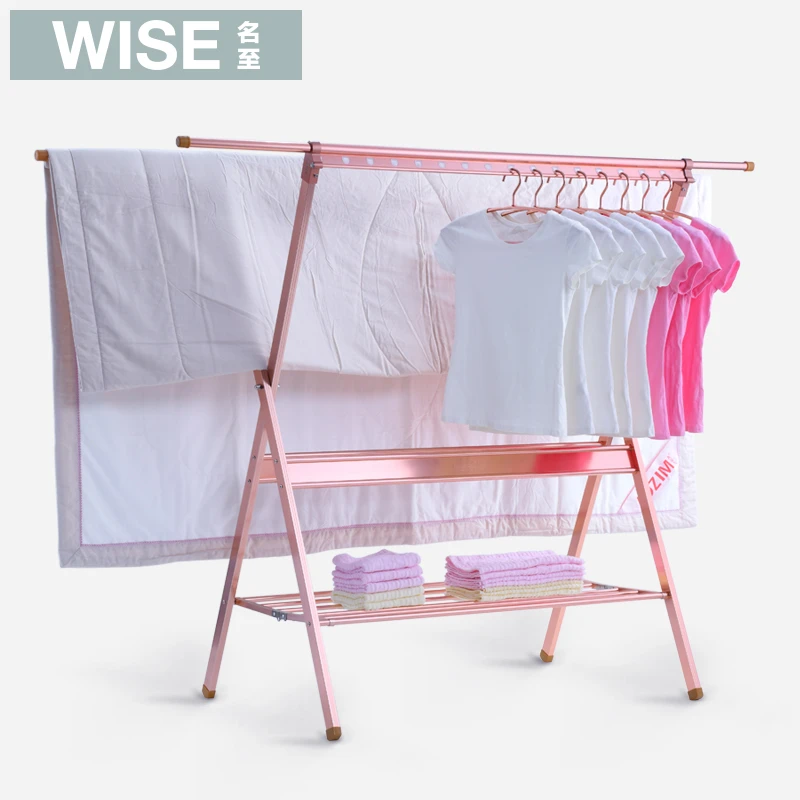 Factory wholesale Retractable Foldable aluminium clothes drying rack