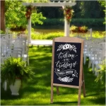 Factory wholesale wooden blackboard marker wood easel easels