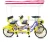 Import fashion family pedal with four seater four wheel surrey bike/ 4 person tandem surrey bicycle/quadricycle bike from China