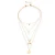 Import Fashion Gold Plated Layered Chain Imitation Costume Jewellery Jewelry For Women Wholesale NSNK-500001 from China