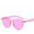 Import Fashion Women Flat Sunglasses Luxury Brand Designer Sun glasses Integrated Eyewear Candy Color UV400 de sol feminino from China