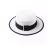 Import Fashion Women Sun Contrast Color Narrow Brim Belt Straw Hat Summer Panama White Cowboy Hat Hollow Straw 22-straw Hat Customized from China
