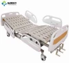 FDA CE Approved Manual Three Cranks Cheap Hospital Bed with ABS Handrail