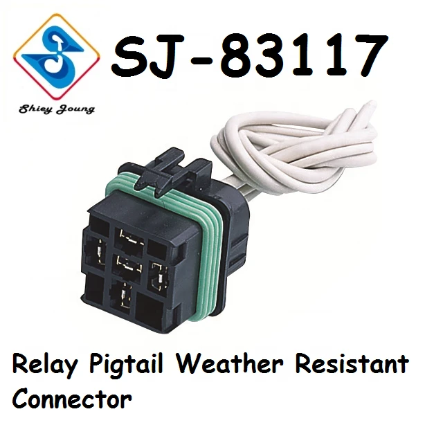 Female Assembly Plug 5 Pin Auto Waterproof Connector Relay Pitail Weather Resistant Wire Hanress