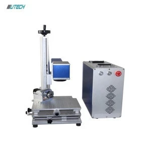 Fiber laser marking machine 20w 30w 50w Mopa gold metal cabinet smart color fiber laser marking machine
