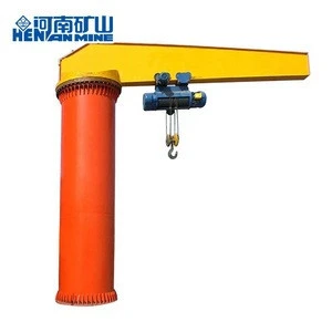 Fixed Pillar Rotary Arm 0.25t Used Pedestal Jib Crane