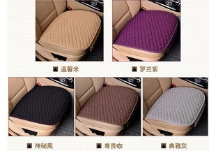 flax material single piece three pieces four seaons use universal size without backrest  car seat cover