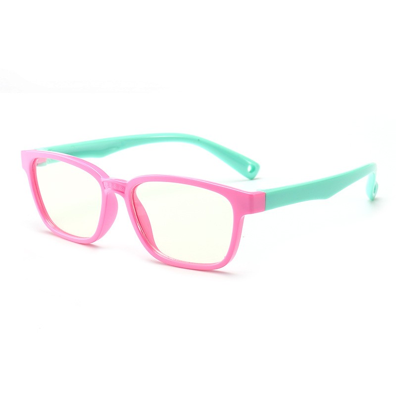 flexible silicone optical eyeglasses frames computer gaming glasses bluelight kids anti blue light blocking glasses 2020